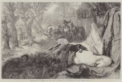 Cisne muerto y pavo real de John Gilbert